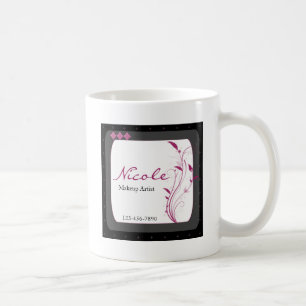 Modern High Style Black Grey Pink Coffee Mug