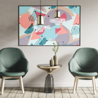 Modern Hip Abstract Geometric 50s Art Pattern