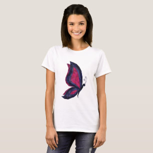 Modern hitech butterfly design,purple, pink, blue T-Shirt