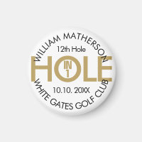 Modern Hole in One Black And Gold