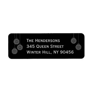 Modern Holiday Address Label