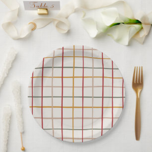 Modern Holiday Cheer  Paper Plate