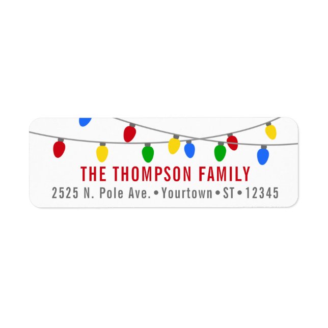 Modern Holiday Christmas Lights (Front)