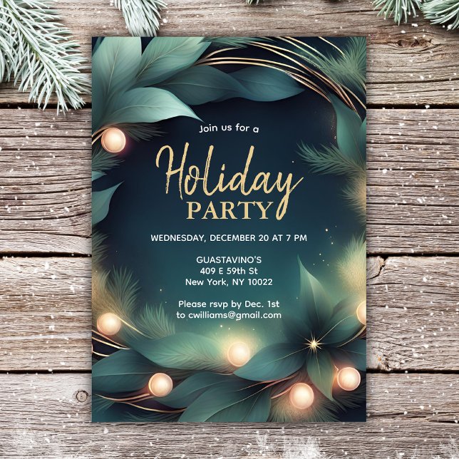 Modern Holiday Company Party Invitation (Creator Uploaded)