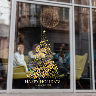 Modern Holiday Gold Christmas Tree