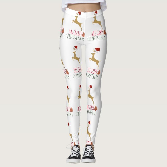 Modern Holiday Leggings Christmas (Front)