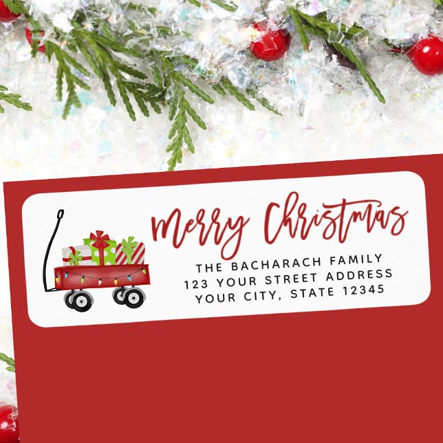 Modern Holiday Merry Christmas Return Address (Modern Holiday Merry Christmas Return Address Label)