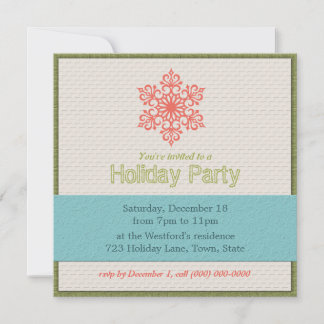 Modern Holiday Party Invitations
