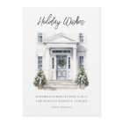 Modern Holiday Wishes Business Flat Holiday Card