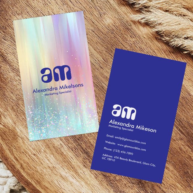 Modern Holographic Creative Branding Business Card (Creator Uploaded)