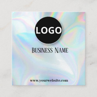 Modern Holographic Editable Appointment Cards