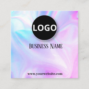 Modern Holographic Editable Appointment Cards