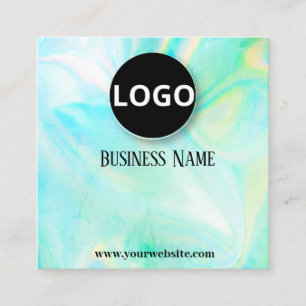 Modern Holographic Editable Appointment  Cards