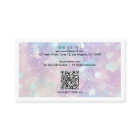 Modern Holographic Glitter Script QR Code
