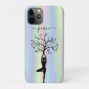 Modern Holographic, Peace Yoga Case-Mate iPhone Case