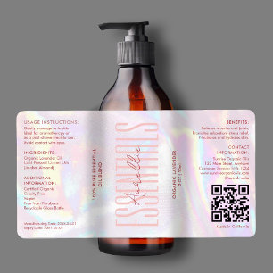 Modern Holographic Pink Bath Body Beauty Serum