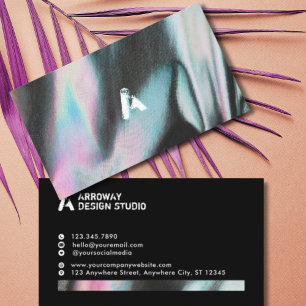 Modern Holographic Professional Designer Business Card
