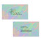 Modern Holographic Rainbow Pastel - Business Card