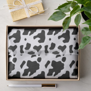 Modern Holstein Friesian Cow Animal Print Pattern Tissue Paper