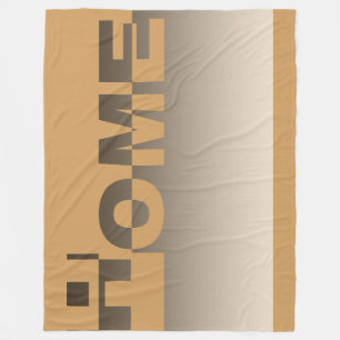Modern HOME Banner + your backgr. & ideas Fleece Blanket