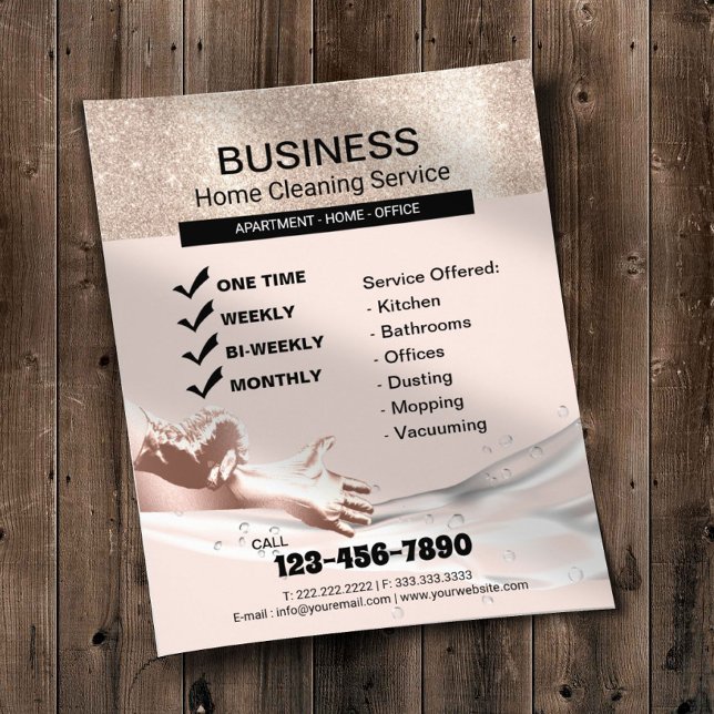 Modern Home Cleaning House Keeping Service Flyer (Creator Uploaded)