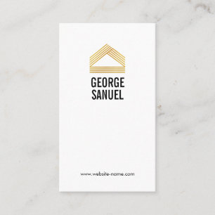 Modern Home Design Custom Abstract Logo  Business Card