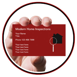 Modern Home Inspection Business Card Template