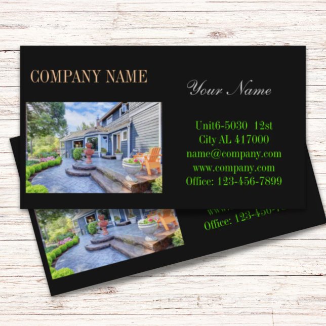 Modern home renovation remodeling  Real Estate Business Card (Modern home renovation remodeling Real Estate Business Card)