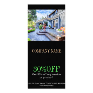 Modern home renovation remodeling Real Estate Rack Card