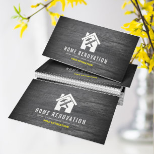 Modern Home Renovation Repair Handyman Business Card