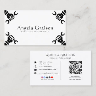 Modern Home Repair & Maintenance Design Business Card