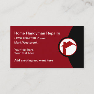 Modern Home Repairs Handyman Business Card