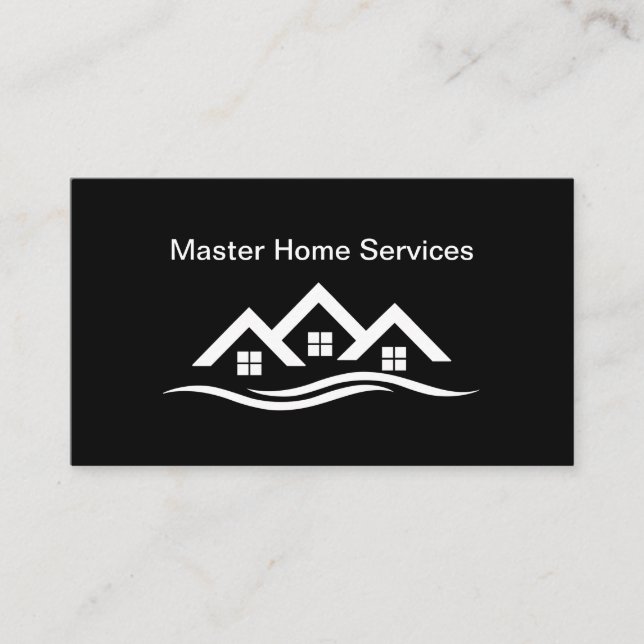 Modern Home Services Business Card (Front)