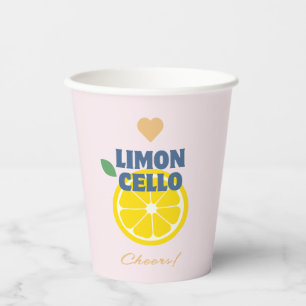Modern Homemade Limoncello Lemon Liquor Paper cup
