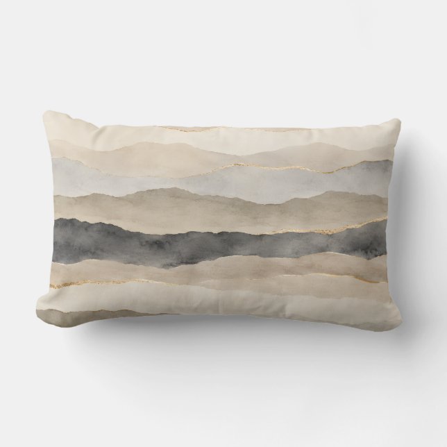 Modern Horizon Throw Pillow  (Front)