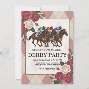  Modern Horse Racing Derby Party  Invitation 2026