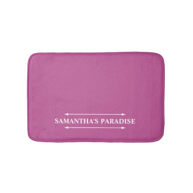 Modern Hot Pink Bath Mat (Front)