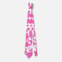 Modern Hot Pink Cow Skin Texture Animal Print 