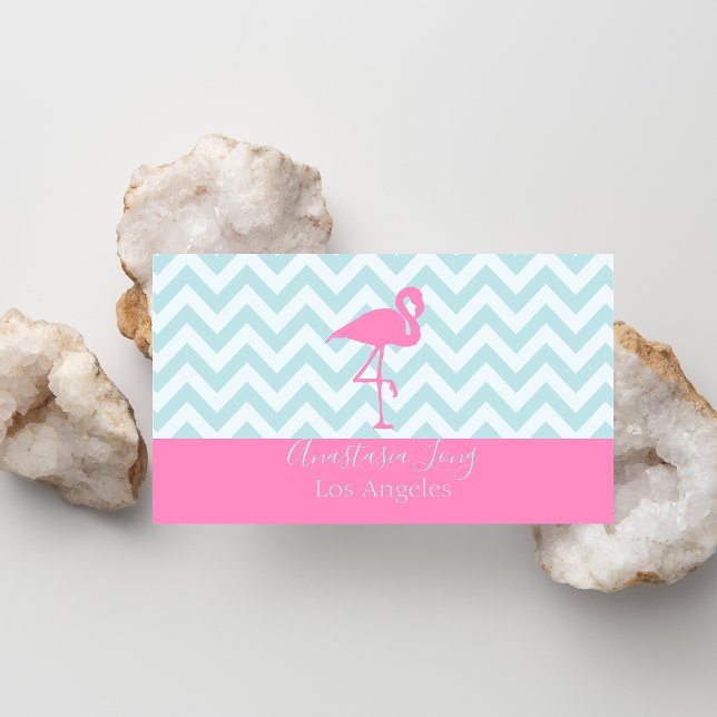 Modern Hot Pink Flamingo Business Card (Creator Uploaded)