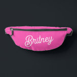 Modern Hot Pink  Personalised Monogram and Name  Bum Bags<br><div class="desc">Introducing our Modern Hot Pink Personalised Monogram and Name Fanny Pack, the perfect blend of fashion and functionality. This vibrant hot pink fanny pack is designed to stand out, featuring your monogram and name for a personalised touch. Crafted from high-quality, durable materials, it offers convenience and style for any occasion....</div>