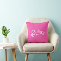 Modern Hot Pink Personalised Monogram and Name