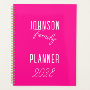 Modern Hot Pink Planner