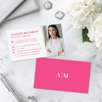 Modern Hot Pink Professional Photo