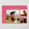 Modern Hot Pink Script Graduate Photo Graduation