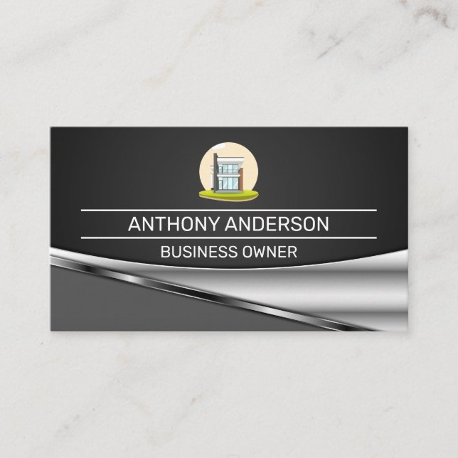 Modern House Business Card (Front)