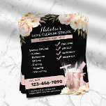 Modern House Cleaning Maid Service Classy Floral<br><div class="desc">Modern House Cleaning Maid Service Elegant Floral Flyers.</div>