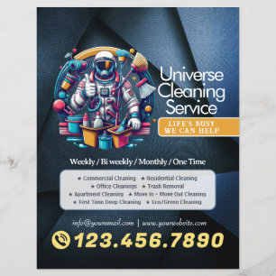 Modern House Cleaning Maid Service Housekeeping Flyer