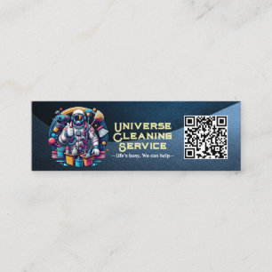 Modern House Cleaning Maid Service Housekeeping Mini Business Card