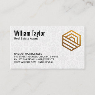 Modern House Logo   Real Estate Professional Business Card