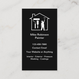 Modern House Painter Business Cards Design